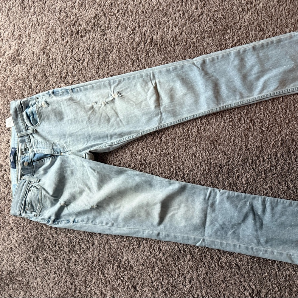Hollister Blue Straight Slim Jeans Classic Style